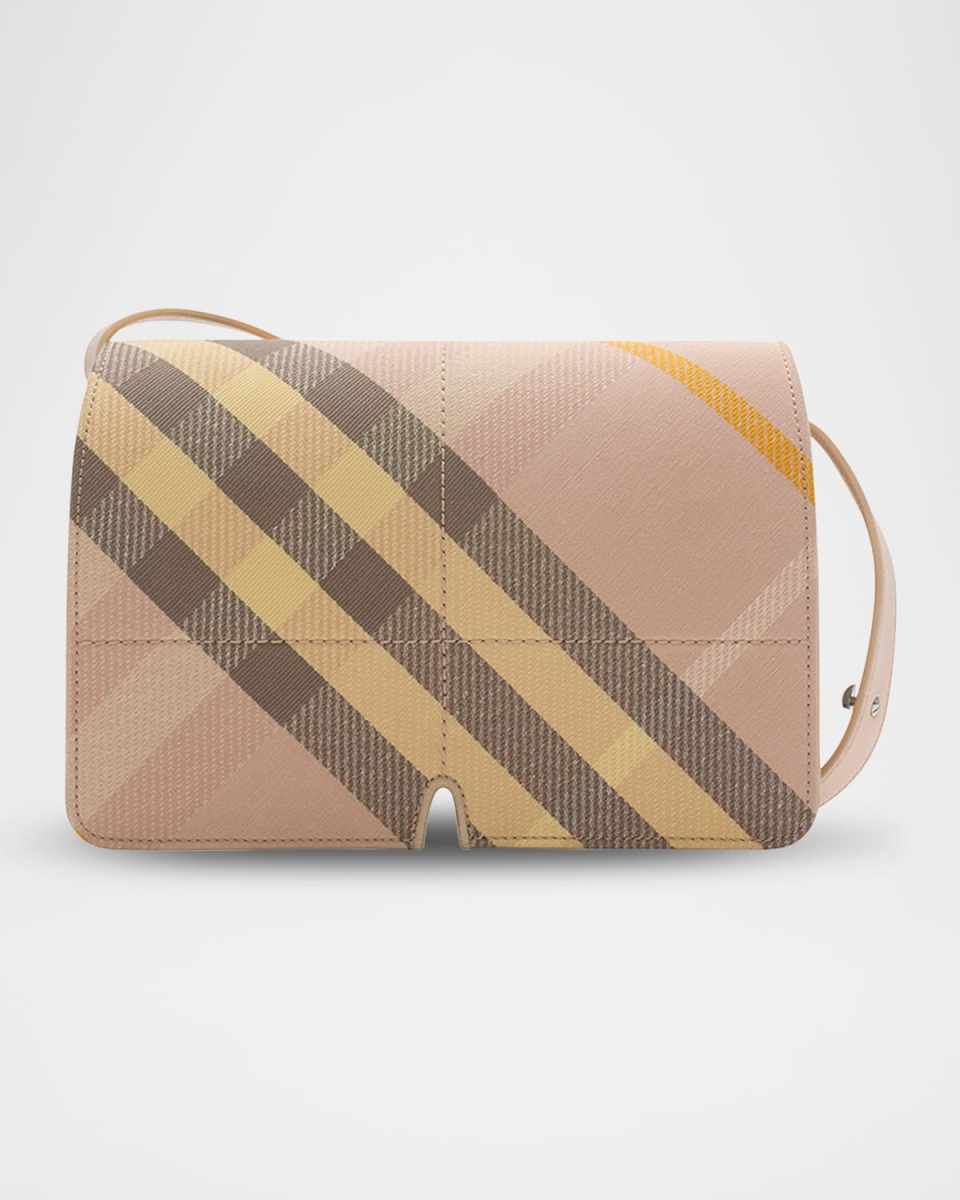 Snip Check Jacquard Flap Shoulder Bag